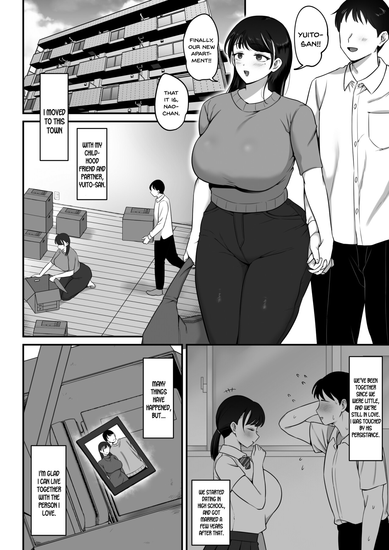 Hentai Manga Comic-Masochistic Neighbor's Onahole Wife - A story of reuniting with a former sex friend and re-educating her with my huge dick-Read-2